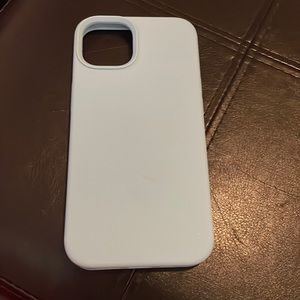 LIGHT BLUE & WHITE IPHONE 12 CASE